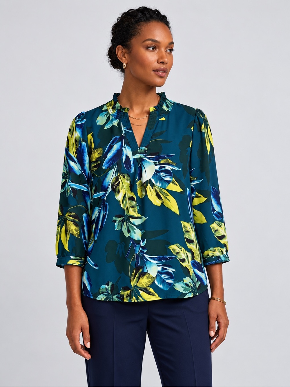 🎉5 for $45🎉 Worthington top blouse shirt size PL